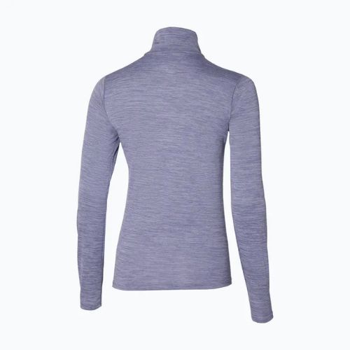 Moteriški bėgimo marškinėliai ilgomis rankovėmis Mizuno Impulse Core Half Zip cadet