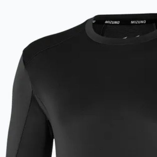 Vyriški bėgimo marškinėliai ilgomis rankovėmis Mizuno Thermal Charge Breath Thermo black