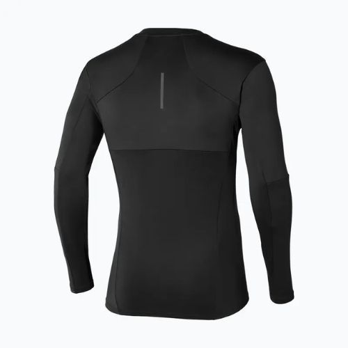 Vyriški bėgimo marškinėliai ilgomis rankovėmis Mizuno Thermal Charge Breath Thermo black