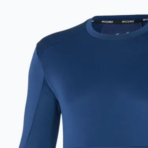 Vyriški bėgimo marškinėliai ilgomis rankovėmis Mizuno Thermal Charge Breath Thermo estate blue