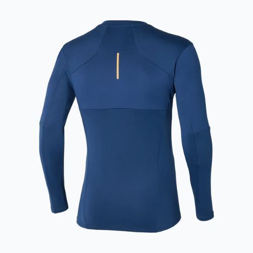 Vyriški bėgimo marškinėliai ilgomis rankovėmis Mizuno Thermal Charge Breath Thermo estate blue