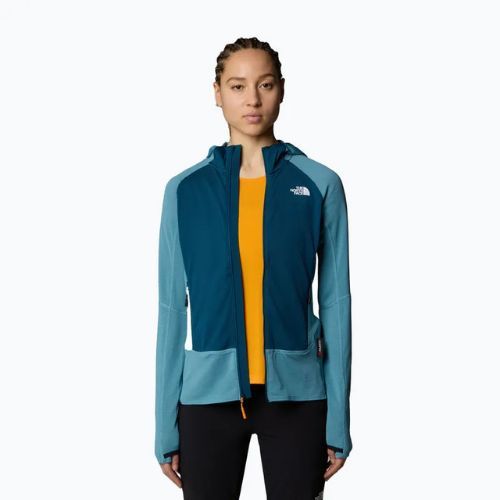 Moteriškas džemperis The North Face Bolt Polartec Hoodie algae blue/midnight petrol