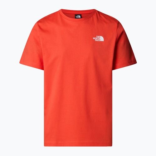 Vyriški marškinėliai The North Face Box Nse crimson orange/black