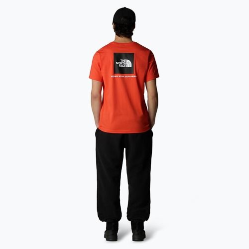Vyriški marškinėliai The North Face Box Nse crimson orange/black