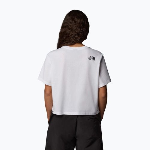 Moteriški marškinėliai The North Face Easy Relaxed Cropped white