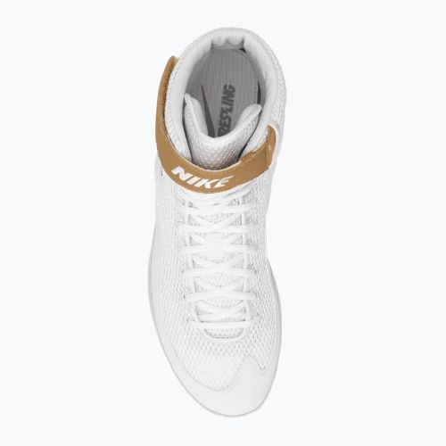 Vyriški imtynių batai Nike Inflict 3 white/metallic gold