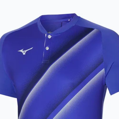 Vyriški teniso polo marškinėliai Mizuno Shadow violet blue