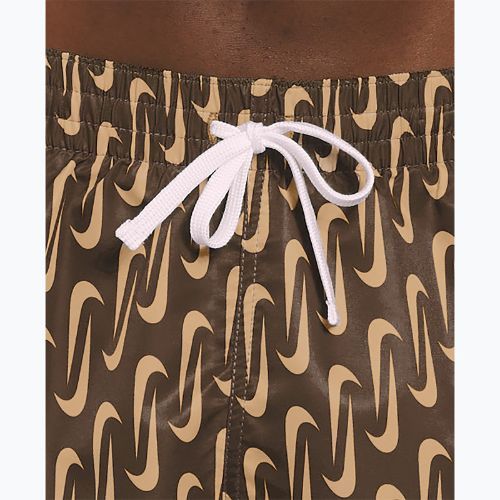 Vyriški maudymosi šortai Nike Swoosh Link 5" Volley cacao wow