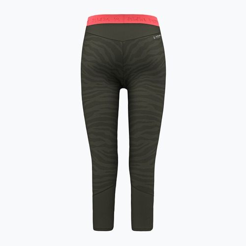 Moteriškos termoaktyvios kelnės Salewa Cristallo Warm AMR 3/4 dark olive
