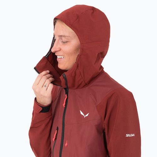Moteriška softshell striukė Salewa Sella DST Hyb syrah