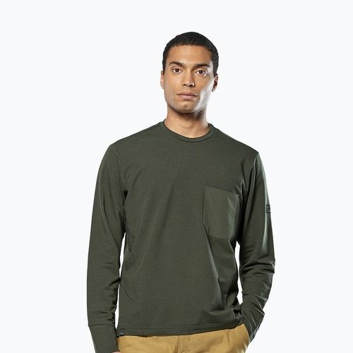 Vyriškas džemperis Salewa Fanes Dry Pullover tamsiai alyvuogių spalvos