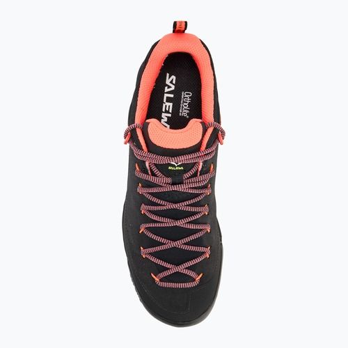 Moteriški turistiniai batai Salewa Wildfire Leather GTX black/fluo coral