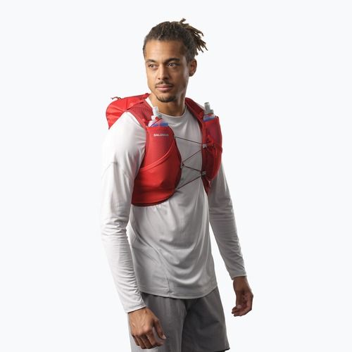Bėgimo liemenė Salomon Active Skin 8 set red dahlia/high risk