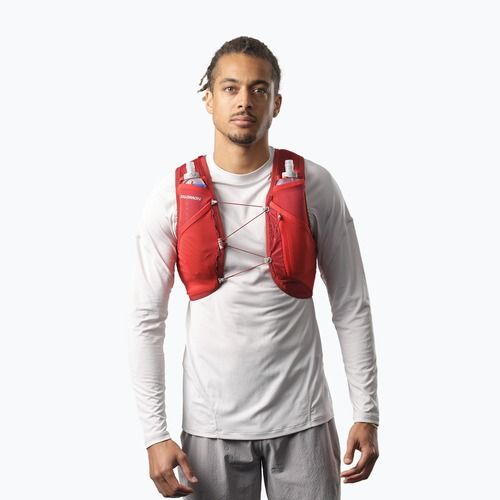 Bėgimo liemenė Salomon Active Skin 4 set red dahlia/high risk