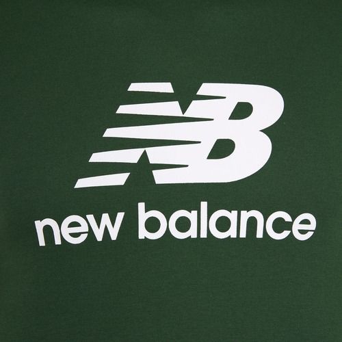 Vyriški marškinėliai New Balance Stacked Logo night watch green