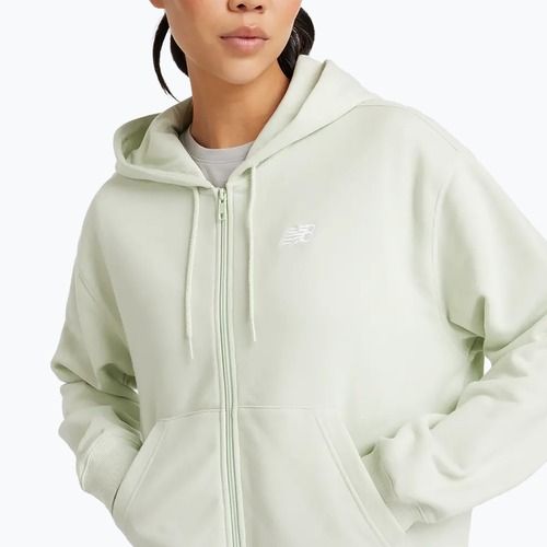 Moteriškas džemperis New Balance French Terry Full Zip natural mint