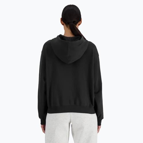 Moteriškas džemperis New Balance French Terry Stacked Logo Hoodie black