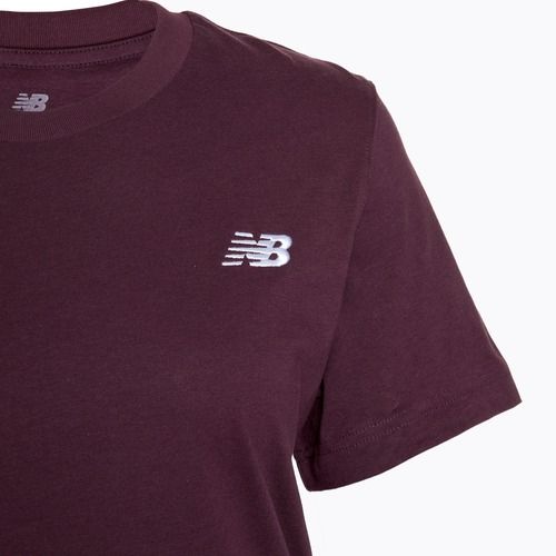 Moteriški marškinėliai New Balance Essentials Jersey plum brown