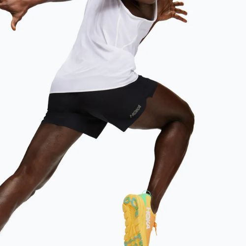 Vyriški bėgimo šortai HOKA Glide With Brief 5" black