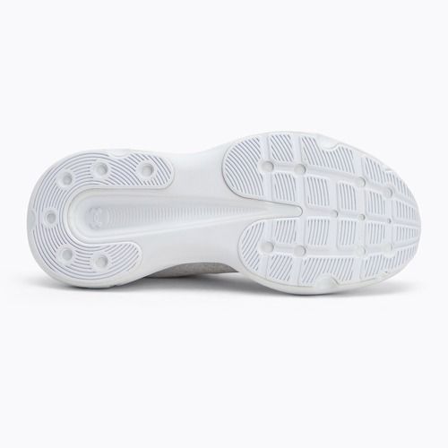 Under Armour Infinite balti/balti/metalinio sidabro moteriški bėgimo bateliai