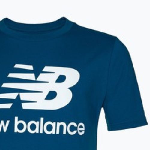 Vyriški marškinėliai New Balance Essentials Stacked Logo blue