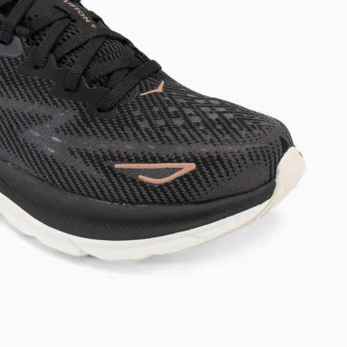 Moteriški bėgimo batai HOKA Clifton 9 black/rose gold