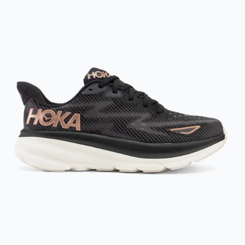 Moteriški bėgimo batai HOKA Clifton 9 black/rose gold