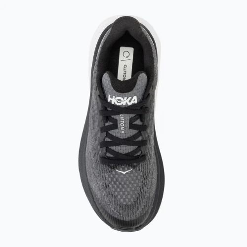 Vaikiški bėgimo batai HOKA Clifton 9 black/white