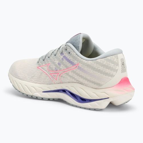 Moteriški bėgimo bateliai Mizuno Wave Inspire 19 snow white/ hi vis pink/ purple punch