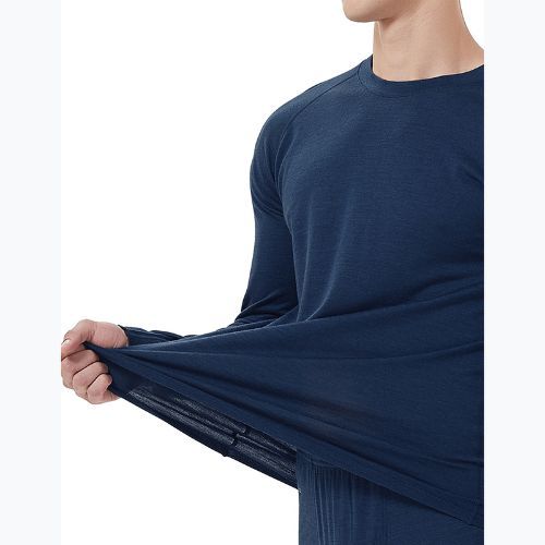 Vyriškų termoaktyvių apatinių komplektas WOOLCANO Merino SET0540 tamsiai mėlynas