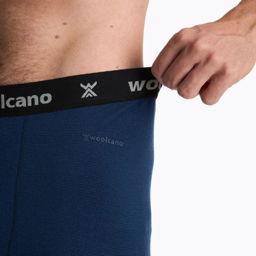 Vyriškų termoaktyvių apatinių komplektas WOOLCANO Merino SET0540 tamsiai mėlynas