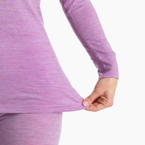 Moteriškų termoaktyvių apatinių komplektas WOOLCANO Merino SET0543 violetinis