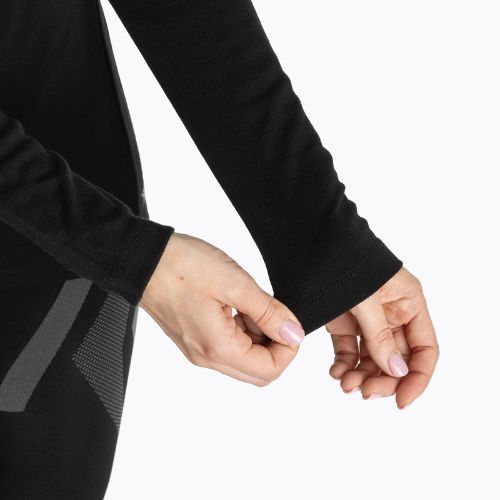 Moteriškas termoaktyvus džemperis WOOLCANO Merino TOP0545 juodas