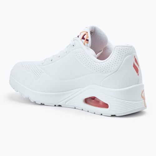 Moteriški batai SKECHERS JGoldcrown Uno Spread The Love white/coral