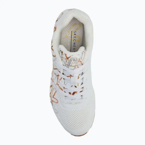 Moteriški batai SKECHERS Uno Metallic Love white/multicolor metallic