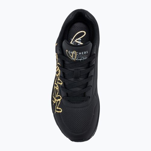 Moteriški batai SKECHERS JGoldcrown Uno Golden Heart black/multicolor metallic