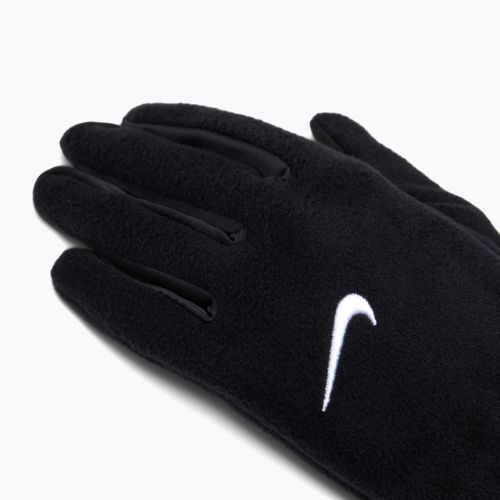 Moteriškos bėgimo pirštinės Nike One Therma-Fit Fleece black/white