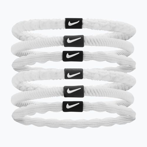 Plaukų gumutės Nike Flex Hair Tie 6 vnt. white/black/white