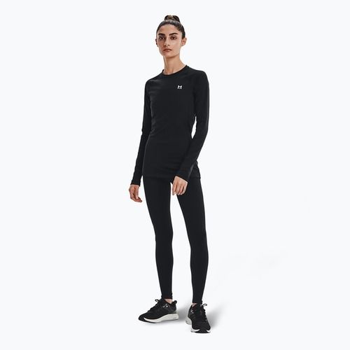 Moteriški marškinėliai ilgomis rankovėmis Under Armour Authentics CG Crew black/white