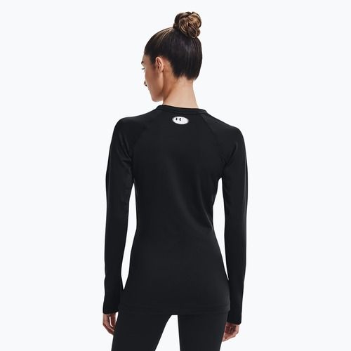 Moteriški marškinėliai ilgomis rankovėmis Under Armour Authentics CG Crew black/white