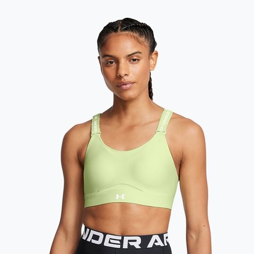 Treniruočių liemenėlė Under Armour Infinity High 2.0 retro green/white