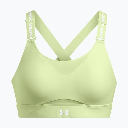 Treniruočių liemenėlė Under Armour Infinity High 2.0 retro green/white