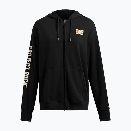 Moteriškas džemperis Under Armour Project Rock HWT black/silt/team orange Full Zip Hard at Work black/silt/team orange