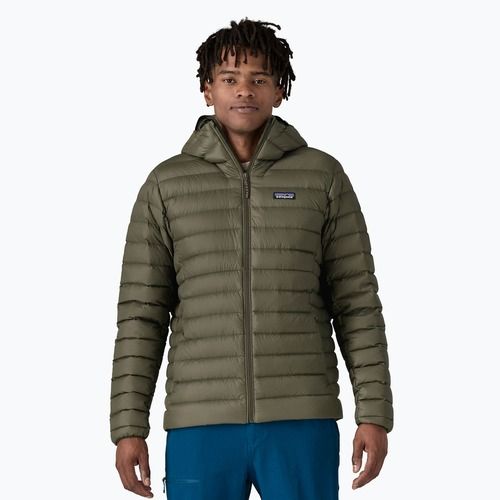Vyriška pūsta striukė Patagonia Down Sweater Hoody pine needle green