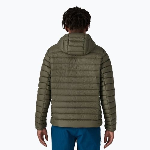 Vyriška pūsta striukė Patagonia Down Sweater Hoody pine needle green