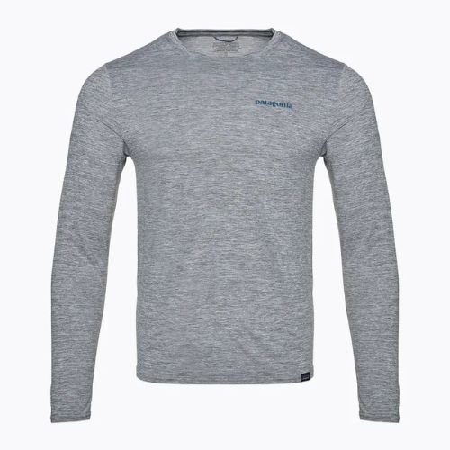 Vyriški marškinėliai ilgomis rankovėmis Patagonia Cap Cool Daily Graphic Shirt-Waters boardshort logo abalone blue/feather grey