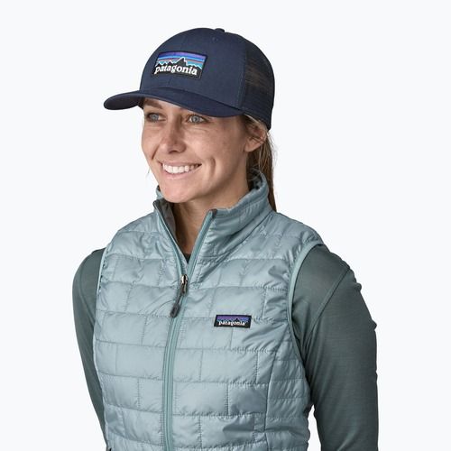 Kepuraitė su snapeliu Patagonia P-6 Logo Trucker naw navy