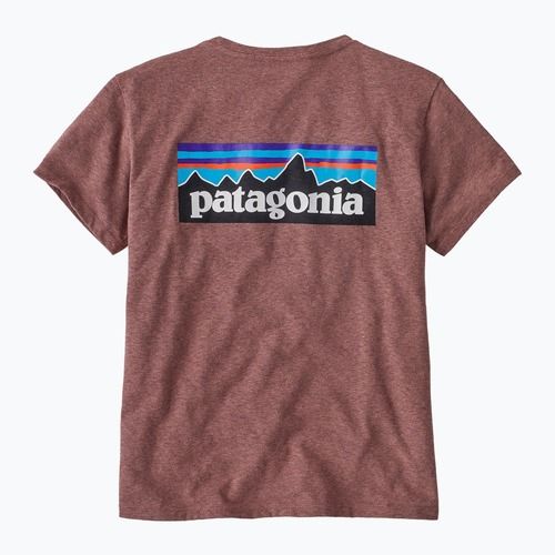 Moteriški marškinėliai Patagonia P-6 Logo Responsibili-Tee dulse mauve