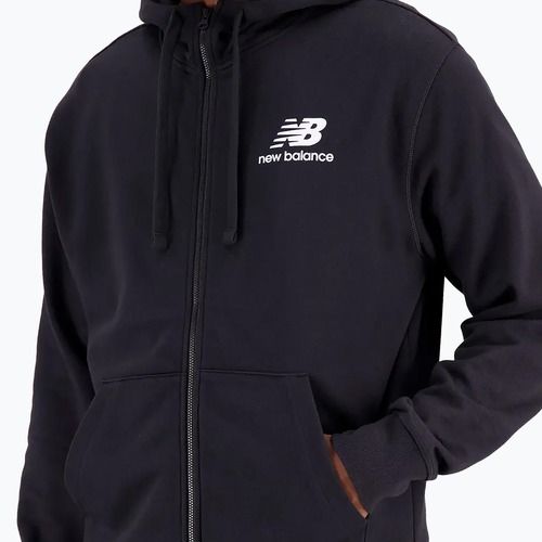 Vyriškas džemperis New Balance Essentials Stacked Logo French Terry black