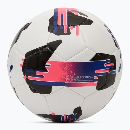 Futbolo kamuolys PUMA Orbita 6 MS puma white/lapis lazuli/sunset glow dydis 3